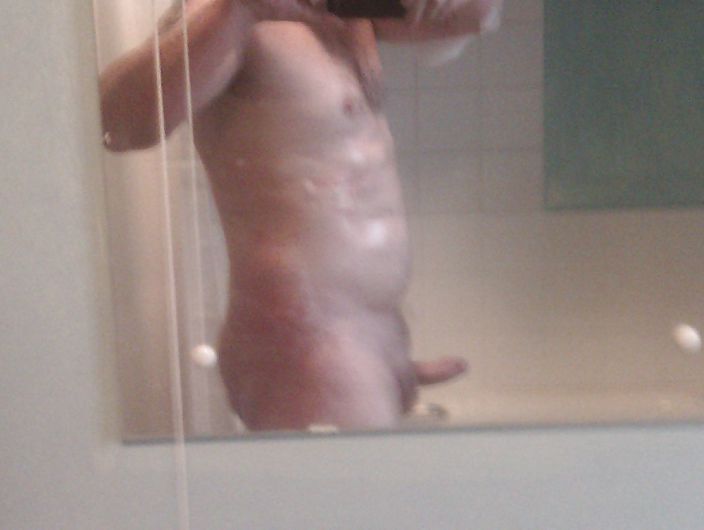 just out of the shower