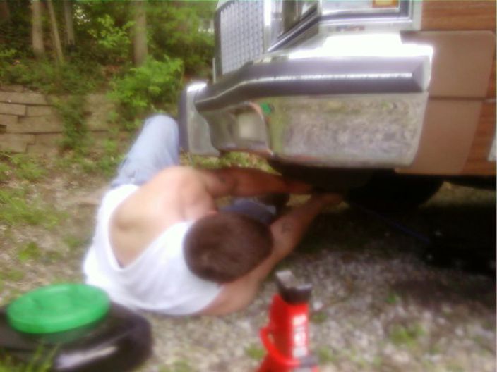 me changing oil
