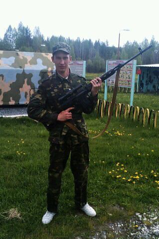 на стрельбеще