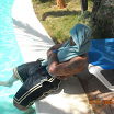 me at the pool in D.R.