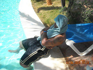 me at the pool in D.R.