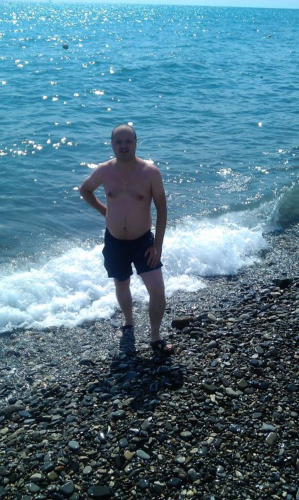 на море